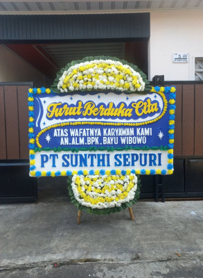 Papan Bunga Duka di Mangkang Wetan